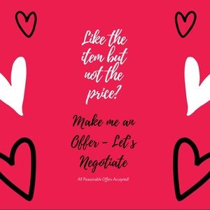 All reasonable prices are negotiable!